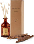 Oud Wood Diffuser Reed Diffuser | All Natural Essential Oil & 8 Rattan Scent Sticks | Reed Diffusers for Home, product image