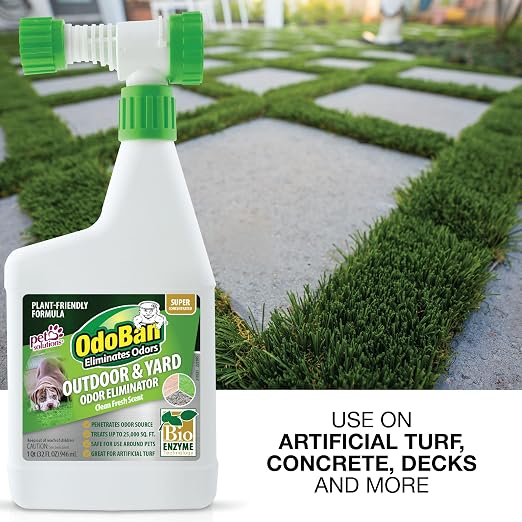 Outdoor and Yard Odor Eliminator, Plant-Friendly Formula, Made in the USA, Clean Fresh Scent, 32 Fluid Ounce, alternate view