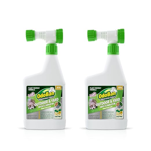 Outdoor and Yard Odor Eliminator, Plant-Friendly Formula, Made in the USA, Clean Fresh Scent, 32 Fluid Ounce