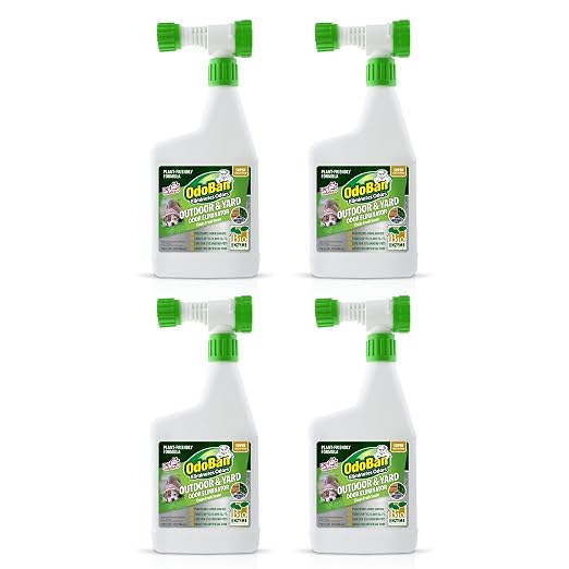 Outdoor and Yard Odor Eliminator, Plant-Friendly Formula, Made in the USA, Clean Fresh Scent, 32 Fluid Ounce