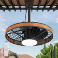 Outdoor Ceiling Fans with Lights, IP65 Waterproof Gazebo Fan with Hanging Hook,6 Speeds, 3CCT, 20 Inch Wet Rated Plug in