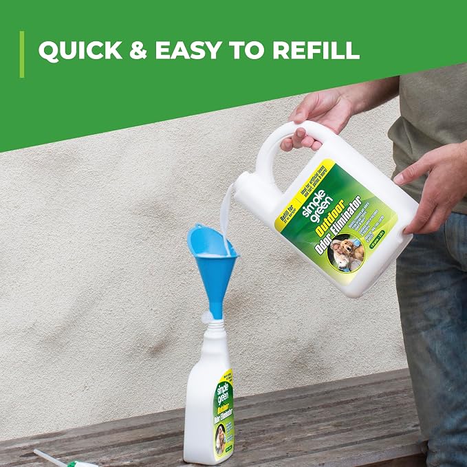 Outdoor Odor Eliminator for Pets, Dogs, 1 gallon Refill - Ideal for Artificial Lawns & Patio, Milky White, alternate product