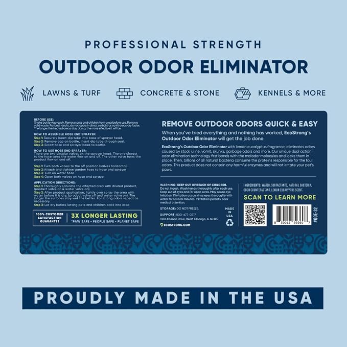 Outdoor Odor Eliminator | Outside Dog Urine Enzyme Cleaner – Powerful Pet, Cat, alternate product view 9
