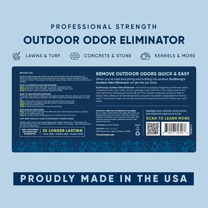 Outdoor Odor Eliminator Outside Dog Urine Enzyme Cleaner Powerful Pet, Cat, alternate product view 8