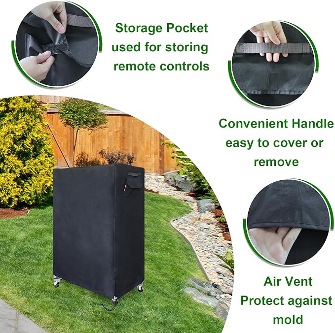 Outdoor Swamp 600D Heavy Duty Cooler Cover, Evaporative Air Cooler Cover Fits 41" Swamp Cooler, 2300, 2600CFM