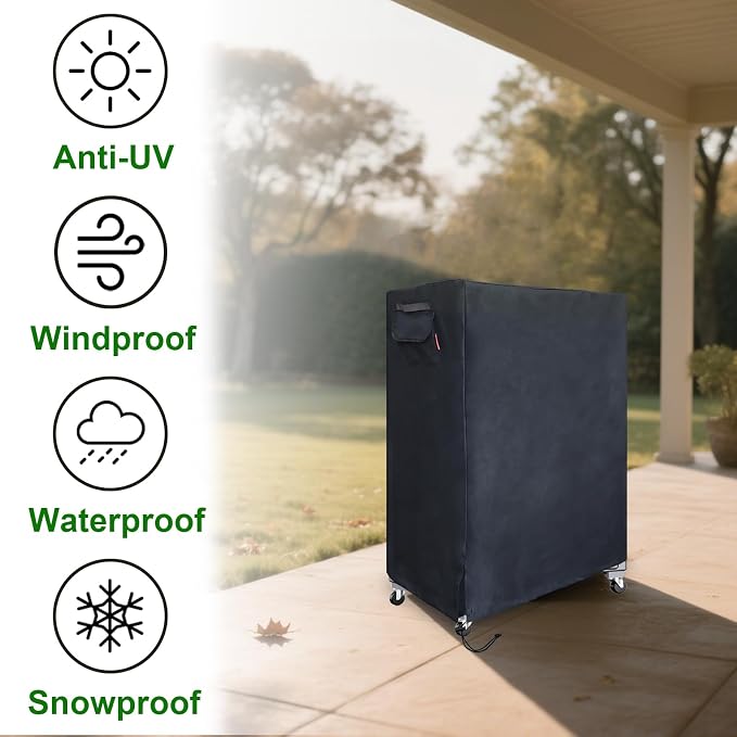 Outdoor Swamp 600D Heavy Duty Cooler Cover, Evaporative Air Cooler Cover Fits 41" Swamp Cooler, 2300, 2600CFM