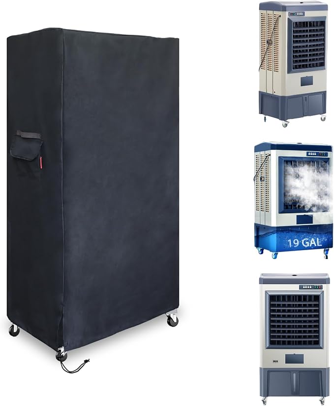 Outdoor Swamp 600D Heavy Duty Cooler Cover, Evaporative Air Cooler&Portable Air Conditioners Cover Fits
