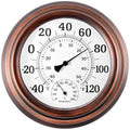 Outdoor Thermometer Hygrometer - 8'' Indoor Outdoor Thermometer Wireless, Indoor Thermometer for Room Home Temperature, No
