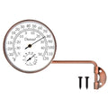 Outdoor Thermometer - Weatherproof & Decorative Outside Temperature Gauge for Window, Greenhouse Accessories and Patio