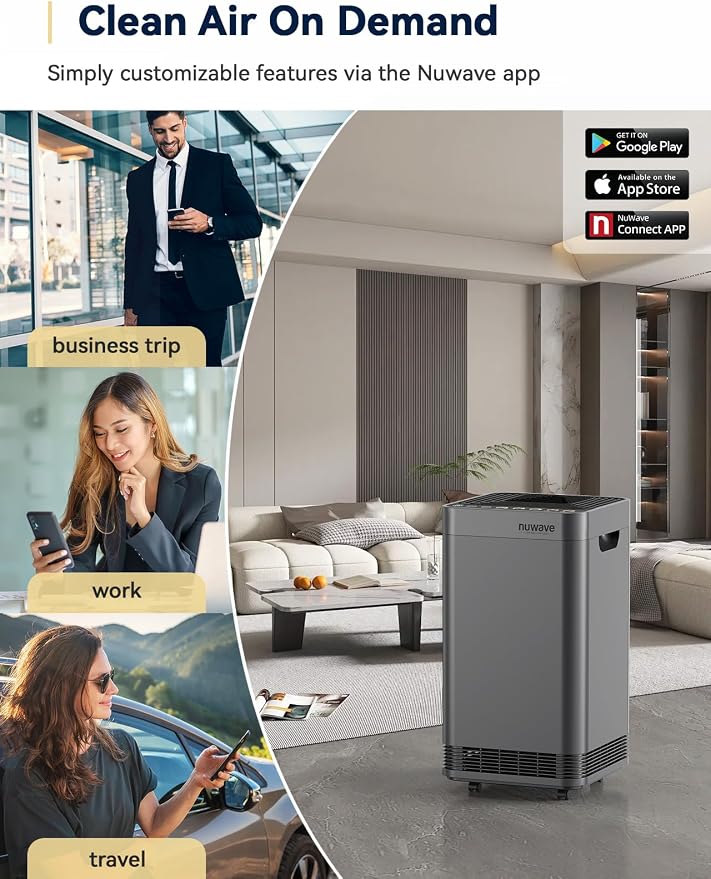 OxyPure Zero Plus Air Purifier, Save on Filter Replacements, Covers up to 3210ft2 Large Room with Powerful Motor, alternate