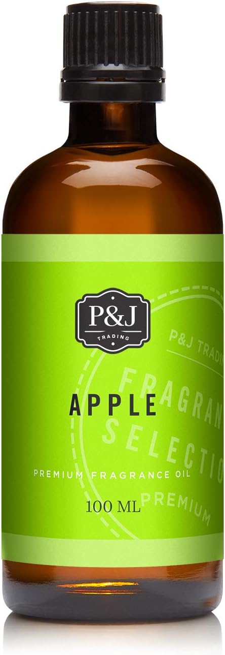 P&J Fragrance Oil | Apple Oil 100ml - Candle Scents for Candle Making, Freshie Scents, Soap Making Supplies, Diffuser Oil
