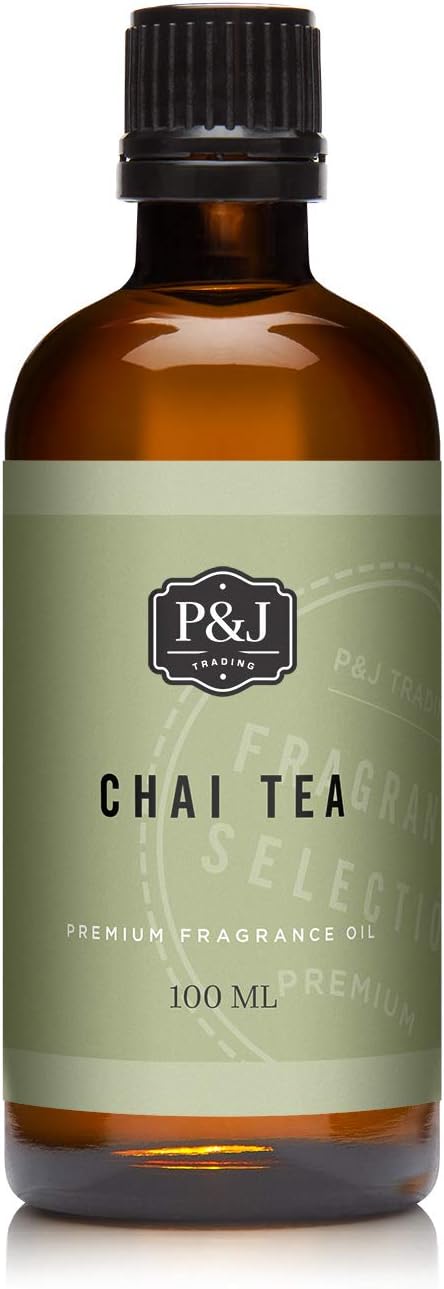P&J Fragrance Oil - Chai Tea Scented Candle Making, Soap Making, Diffuser Oil, 100ml, product image