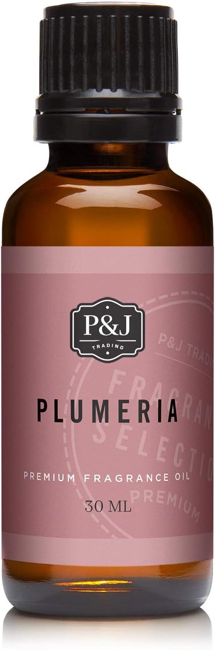 P&J Fragrance Oil | Plumeria Oil 30ml - Candle Scents for Candle Making, Freshie Scent, Soap Making Supplies, Diffuser Oil