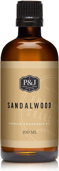 P&J Fragrance Oil - Sandalwood 100ml - Candle Scents, Soap Making, Diffuser Oil, Body comfort 100ml, product image