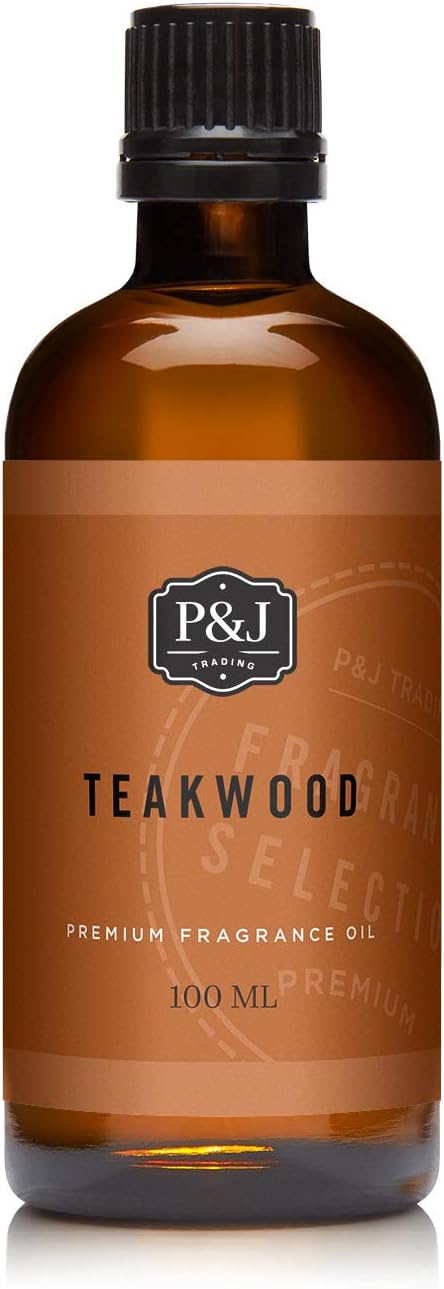 P&J Fragrance Oil - Teakwood 100ml - Candle Scents, Soap Scents, Diffuser Oil Scents, product image