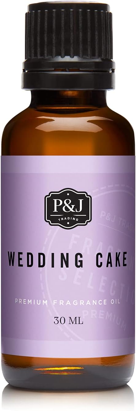 P&J Fragrance Oil - Wedding Cake Scent, 30ml - Candle, Soap, Diffuser Oil, product image