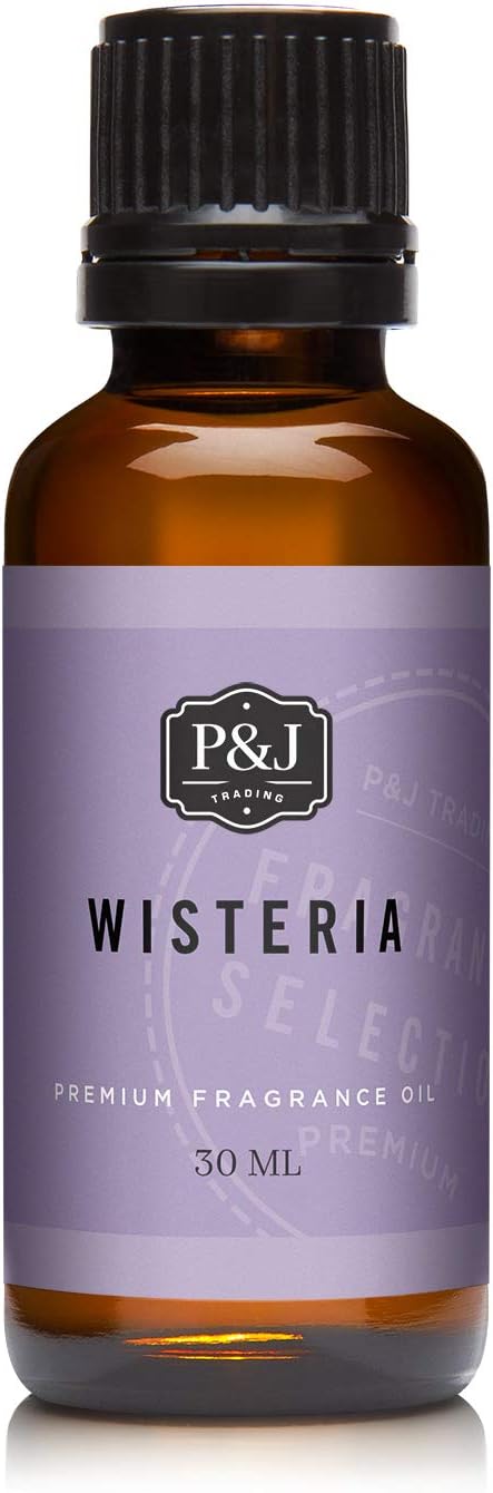 P&J Fragrance Oil | Wisteria Oil 30ml - Candle Scents for Candle Making, Freshie Scent, Soap Making Supplies, Diffuser Oil