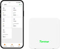 P1 Air Quality Monitor, PM2.5/PM10/Temperature/Humidity Sensor with Bluetooth App, AQI Tracking & Portable Design for Home
