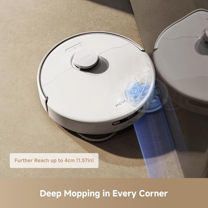 P50 Ultra Robot Vacuum Cleaner with Flexible Mop, 19,000 Pa Suction Power with Anti-Tangle Brush, Corner and Edge Cleaning