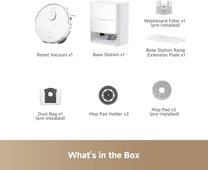 P50 Ultra Robot Vacuum Cleaner with Flexible Mop, 19,000 Pa Suction Power with Anti-Tangle Brush, Corner and Edge Cleaning