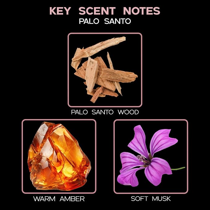 Palo Santo Diffuser Oil - Luxury Essential Oils for Diffuser Refill & Air Freshener Room Spray, alternate product view 9