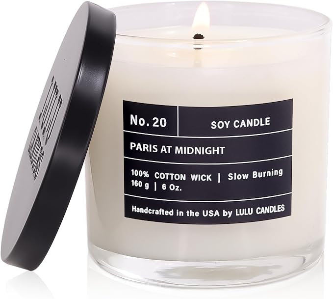 | Paris at Midnight | Luxury Scented Soy Jar Candle | Hand Poured in The USA | Highly Scented & Long Lasting- 6, product