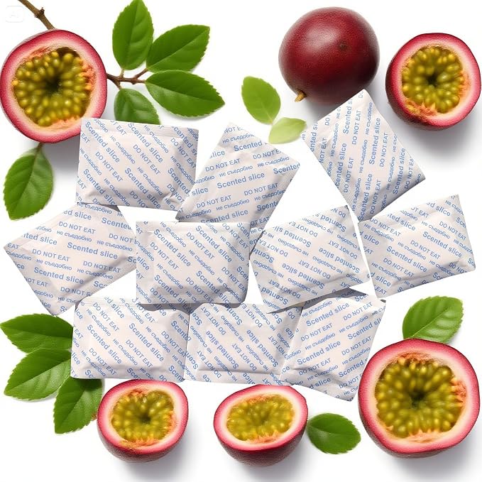 Passion Fruit Scented Sachets – Long-Lasting Odor Remover and Freshener for Shoes, Closets, Drawers, and Storage Spaces