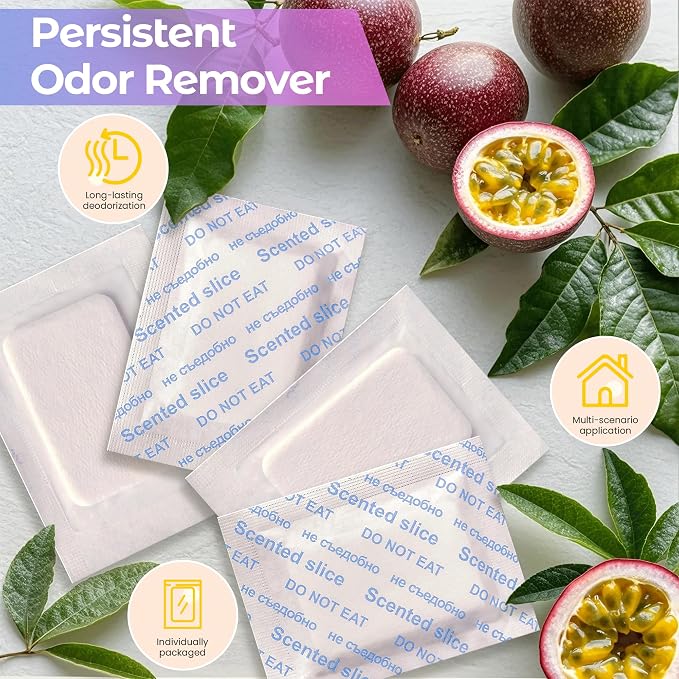 Passion Fruit Scented Sachets – Long-Lasting Odor Remover and Freshener for Shoes, Closets, Drawers, and Storage Spaces