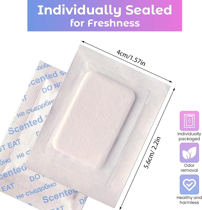 Passion Fruit Scented Sachets – Long-Lasting Odor Remover and Freshener for Shoes, Closets, Drawers, and Storage Spaces