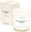 . Passionfruit & Ginger 2 Wick Scented Candle - 37 Hour Burn - Luxury made from natural materials Soy Wax, product image