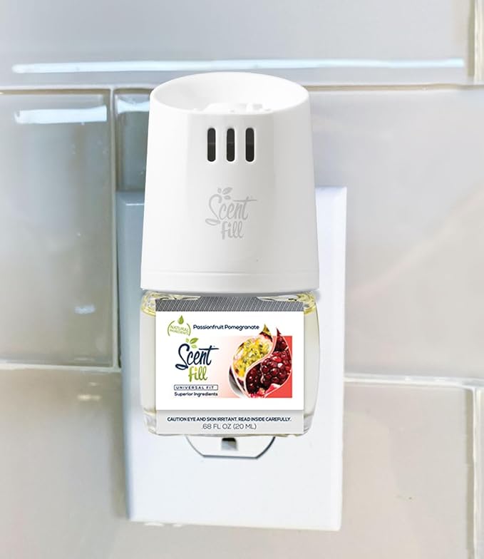 Passionfruit Pomegranate Plug in Air Freshener, 4 Scented Oil Refills, alternate product view 2