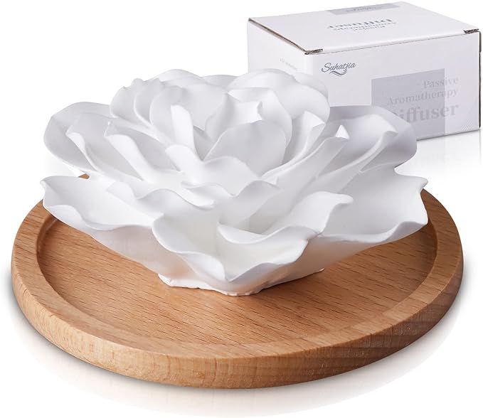 Passive Essential Oil Diffuser,Aromatherapy Passive Mini Ceramic Essential Oil Small Diffuser for Desk Office Home Gift