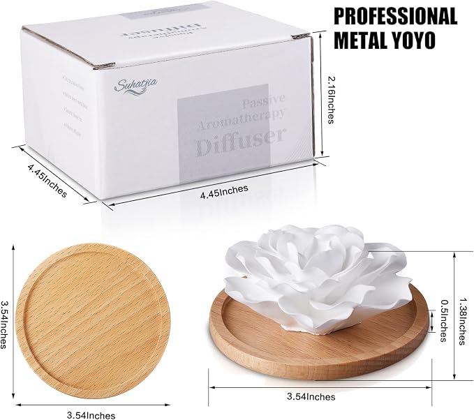 Passive Essential Oil Diffuser,Aromatherapy Passive Mini Ceramic Essential Oil Small Diffuser for Desk Office Home Gift