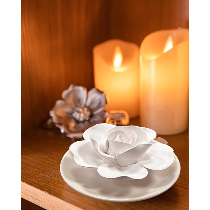 Passive Oil Diffuser for Essential Oil-Non-Electric Porcelain Aromatherapy Diffusers for Small Mini Room, Desk Decorative