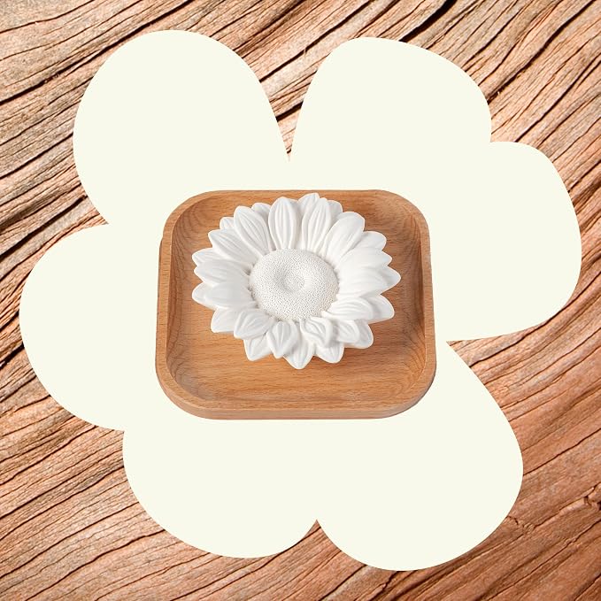 Passive Sunflower Essential Oil Diffuser – No Heat or Water Needed – Natural Aromatherapy Diffuser for Home, alternate