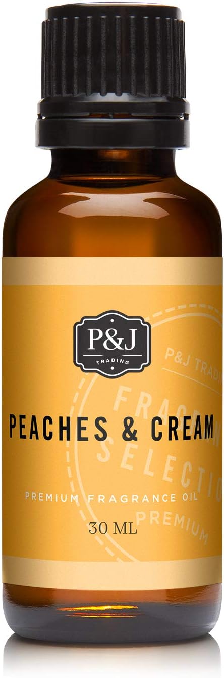 Peaches & Cream Scented Oil 30ml - Fragrance Oil for Candle Making, Soap Making, Diffuser Oil, product image
