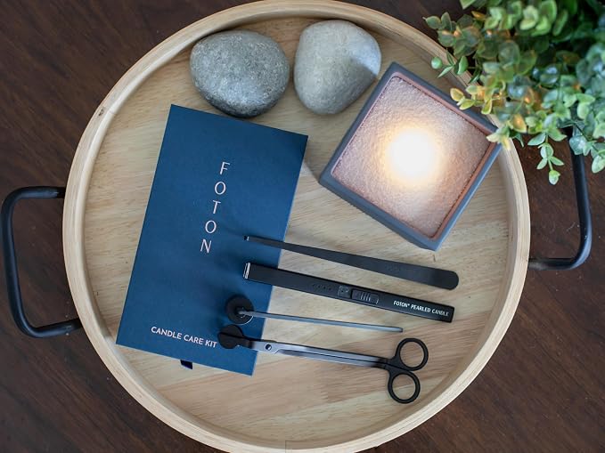 ®PearledCandle Candles comfort Kit with USB-Rechargeable Electric Lighter, Candle Snuffer, alternate product view 2