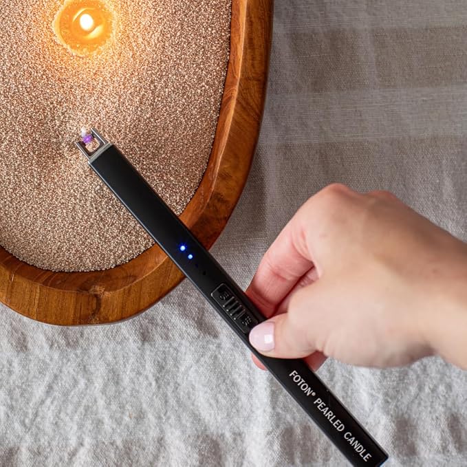 ®PearledCandle Candles comfort Kit with USB-Rechargeable Electric Lighter, Candle Snuffer, alternate product view 7