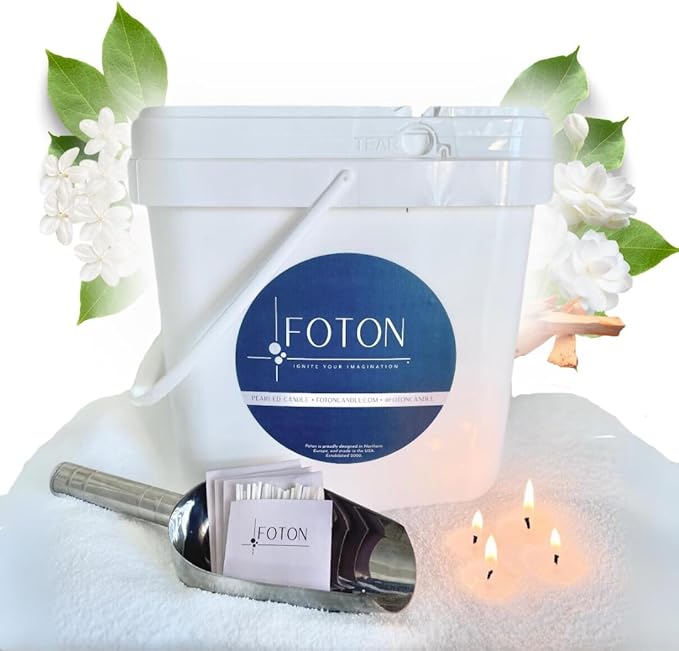 ®PearledCandle Pearled Candle 9lb - Bulk Misty Monte Sandalwood Jasmine Scented made from natural materials Luxury Long
