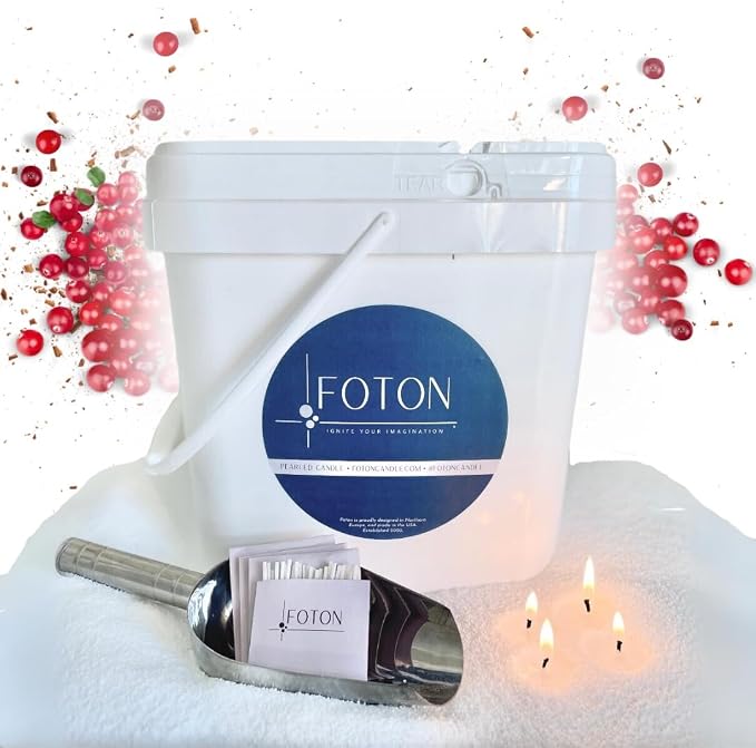 ®PearledCandle Pearled Candle 9lb - Bulk Mulled Magic Fall Scent made from natural materials Luxury Long Lasting Powder