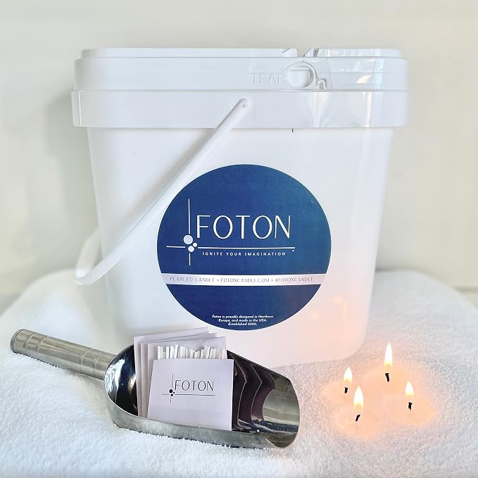 ®PearledCandle Pearled Candle 9lb - Bulk Unscented made from natural materials Luxury Long Lasting Powder Candles, alternate