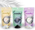 ®PearledCandle Sandle Pearled Candle – Tri-Pack (3 x 10oz) – Vanilla, Clean Laundry & Black Unscented, product image