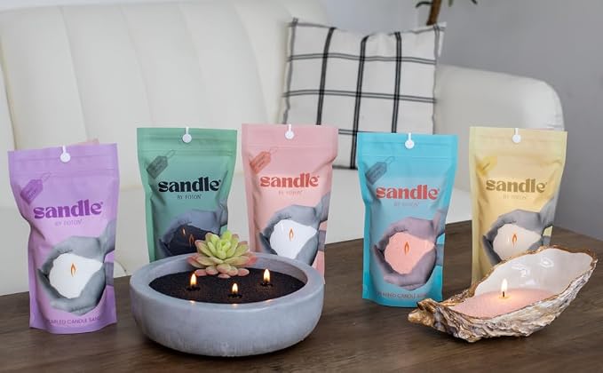 ®PearledCandle Sandle Pearled Candle – Tri-Pack (3 x 10oz) – Vanilla, Clean Laundry & Black Unscented, alternate product view