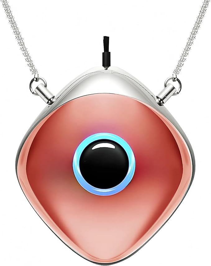 Personal Air Purifier, Chartreey Wearable Air Purifier Necklace, Ture 502 Million/cm3 High-Speed Negative Ion Generator
