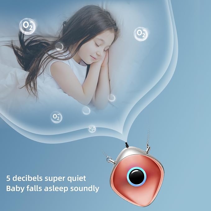 Personal Air Purifier, Chartreey Wearable Air Purifier Necklace, Ture 502 Million/cm3 High-Speed Negative Ion Generator