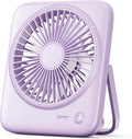 Personal Portable Desk Fan, 4000mAh Small Rechargeable Portable Fan Battery Operated & USB Powered for Travel Sleeping