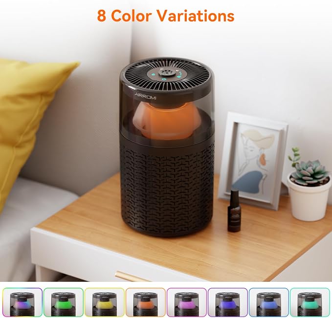 Pet Air Purifier for Home & Bedroom, HEPA Activated Carbon Filter, Removes Pet Dander & Odor, Allergies, Smoke, Hair