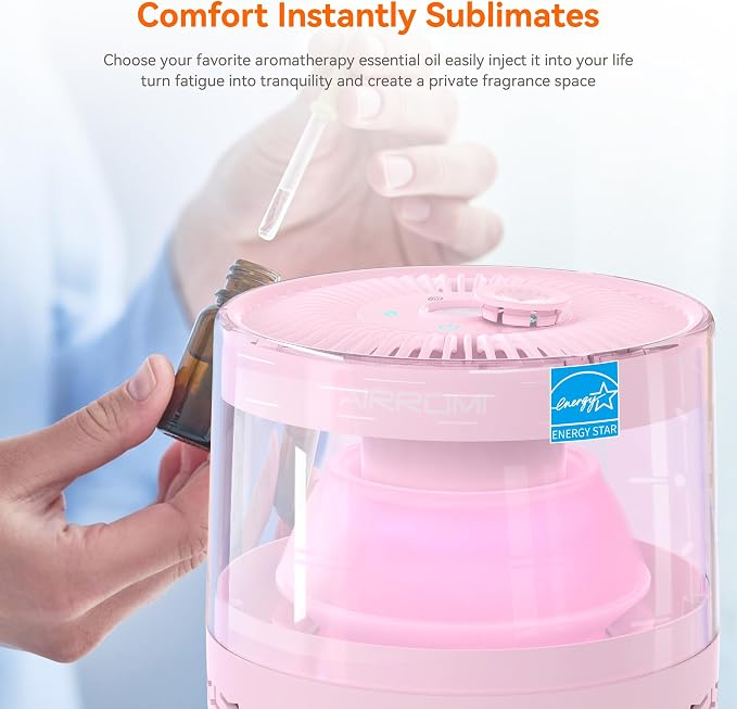 Pet Air Purifier for Home & Bedroom, HEPA Activated Carbon Filter, Removes Pet Dander & Odor, Allergies, Smoke, Hair
