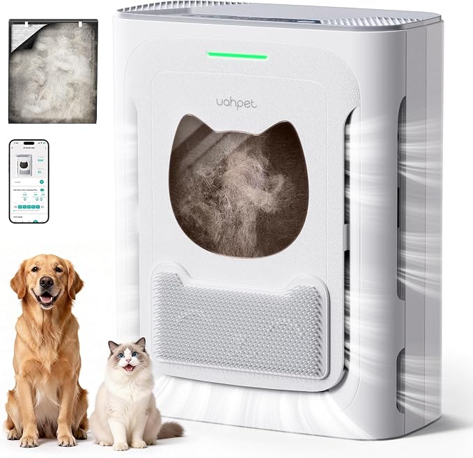 Pet Air Purifier for Home, Reduce Pet Hair, Dander, Odors, Dust, Smoke for Large Rooms up to 2100 Ft2, Air Cleaner with H13