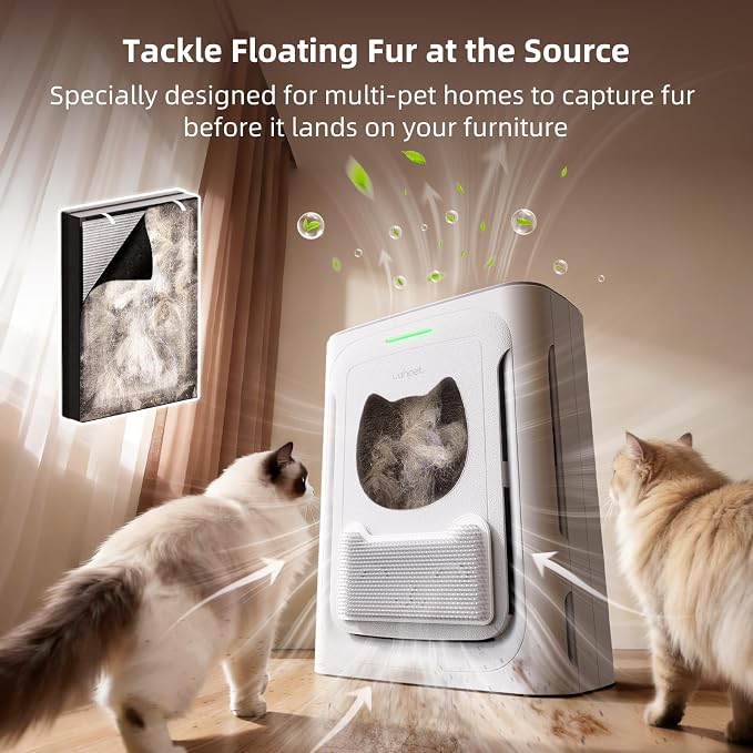 Pet Air Purifier for Home, Reduce Pet Hair, Dander, Odors, Dust, Smoke for Large Rooms up to 2100 Ft2, Air Cleaner with H13